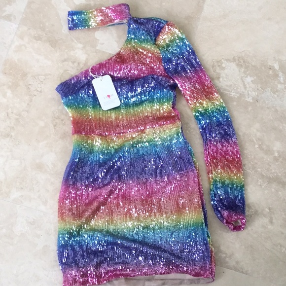 Mini sequin dress - Picture 1 of 5